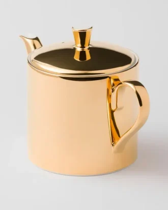 Porcelain Teapot – Solid Gold