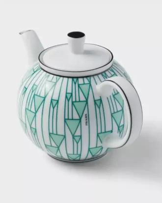 Porcelain Teapot – Vienna Green