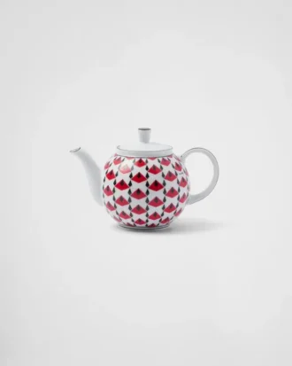 Porcelain Teapot – Vienna Red