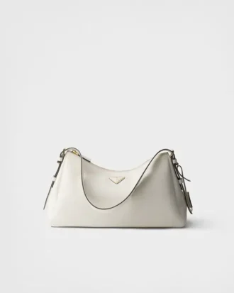 Prada Aimae Large Leather Shoulder Bag