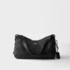 Prada Aimae Large Leather Shoulder Bag
