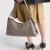 Prada Aimae Large Leather Shoulder Bag