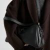 Prada Aimae Large Leather Shoulder Bag