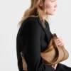 Prada Aimae Large Leather Shoulder Bag