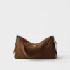 Prada Aimae Large Nubuck Leather Shoulder Bag