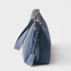 Prada Aimae Large Nubuck Leather Shoulder Bag
