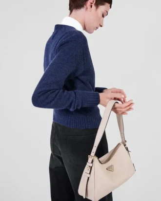 Prada Aimae Medium Leather Shoulder Bag