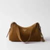 Prada Aimae Medium Suede Shoulder Bag
