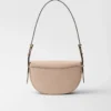 Prada Arqua Leather Shoulder Bag with Flap