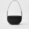 Prada Arqua Leather Shoulder Bag with Flap