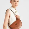 Prada Arqua Leather Shoulder Bag with Flap