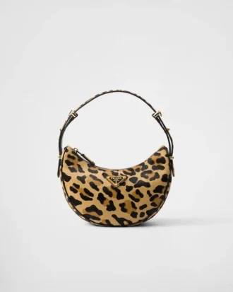Prada Arqua Printed Leather Shoulder Bag