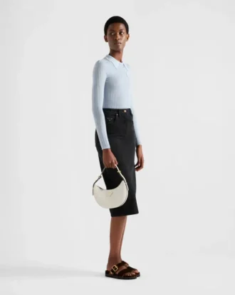 Prada Arqua Small Leather Shoulder Bag