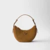 Prada Arqua Suede Shoulder Bag