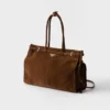 Prada Bonnie Extra-Large Suede Handbag