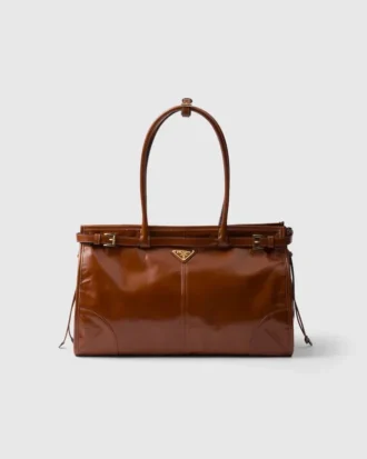 Prada Bonnie Large Leather Handbag