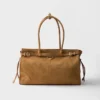 Prada Bonnie Large Suede Handbag