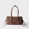 Prada Bonnie Medium Antiqued Leather Tote Bag