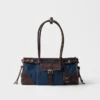 Prada Bonnie Medium Denim and Leather Handbag