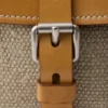 Prada Bonnie Medium Linen and Leather Handbag