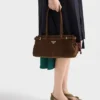 Prada Bonnie Medium Nubuck Leather Handbag