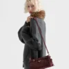 Prada Bonnie Small Suede Shoulder Bag