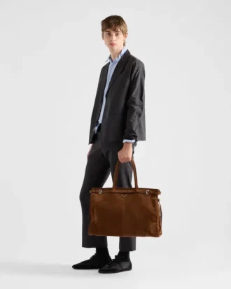 Prada Bonnie Suede Tote Bag