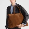 Prada Bonnie Suede Tote Bag