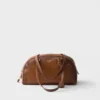 Prada Bowling Medium Top-Handle Leather Bag