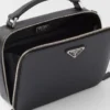 Prada Brique Medium Saffiano Leather Bag
