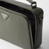 Prada Brique Medium Saffiano Leather Bag
