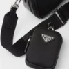 Prada Brique Re-Nylon and Saffiano Leather Bag