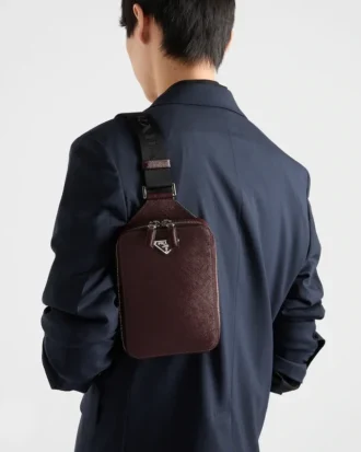 Prada Brique Saffiano Leather Bag