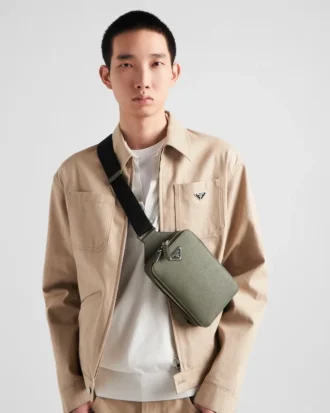 Prada Brique Saffiano Leather Bag