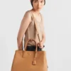 Prada Buckle Extra-Large Leather Bag