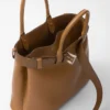 Prada Buckle Large Leather Handbag with Belt