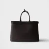 Prada Buckle Leather Bag with Belt