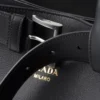 Prada Buckle Leather Bag with Belt
