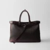 Prada Buckle Nappa Leather Bag