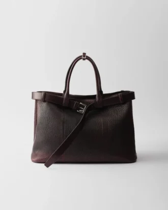 Prada Buckle Nappa Leather Bag