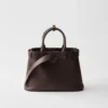 Prada Buckle Small Leather Handbag with Belt