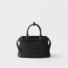 Prada Buckle Small Leather Handbag with Double Belt