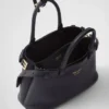 Prada Buckle Small Leather Handbag with Double Belt