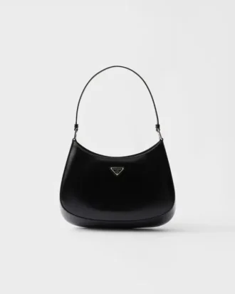 Prada Cleo Brushed Leather Shoulder Bag