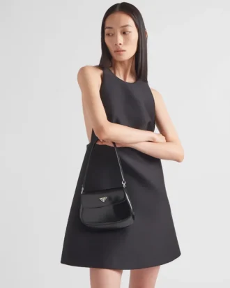 prada cleo small brushed leather shoulder bag with flap 2 330x413 - Prada Cleo Small Brushed Leather Shoulder Bag with Flap