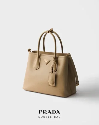 Prada Double Medium Saffiano Leather Bag