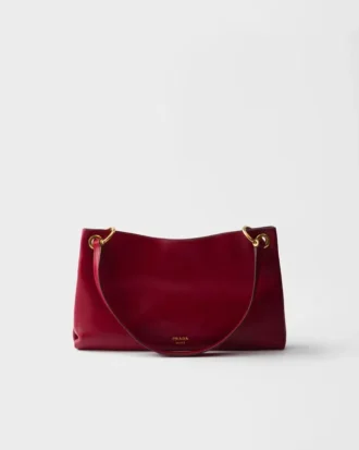 Prada Etude Large Leather Shoulder Bag