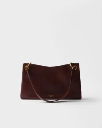 Prada Etude Large Leather Shoulder Bag