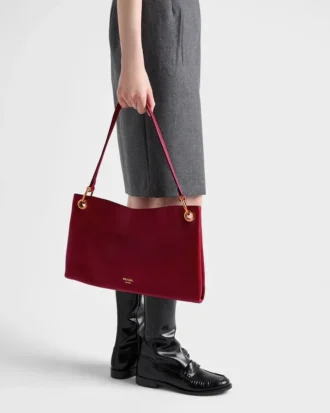 Prada Etude Large Leather Shoulder Bag