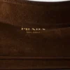 Prada Etude Large Suede Shoulder Bag